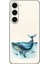 Samsung Galaxy S23 Plus Uyumlu Mavi Balina Desenli Silikon Kılıf 1