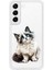 Samsung Galaxy S21 Uyumlu Sevimli Kedi Desenli Silikon Kılıf 1