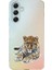 Samsung Galaxy A25 Uyumlu Yatan Leopar Desenli Silikon Kılıf 1