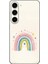 Samsung Galaxy S23 Plus Uyumlu Pastel Gökkuşağı Desenli Silikon Kılıf 1