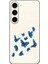 Samsung Galaxy S23 Plus Uyumlu Mavi Kelebekler Desenli Silikon Kılıf 1