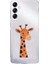 Samsung Galaxy A24 Uyumlu Sevimli Zürafa Desenli Silikon Kılıf 1