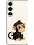 Samsung Galaxy S24 Uyumlu Tatlı Maymun Desenli Silikon Kılıf 1