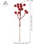 2 Adet 17 cm Kokina Red Berry Yılbaşı Süsü Yılbaşı Uğuru T-105 3