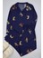 Kadın Moda Şık Büyük Beden Gömlek Yaka Boru Paça Uzun Kol Kaplan Desenli Dokuma Pijama Takımı Takımı 1