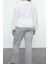 Kadın Moda Şık Büyük Beden Bisiklet Yaka Boru Paça Uzun Kol Tweety Örme Pijama Takımı 5