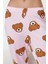 Kadın Moda Şık Bisiklet Yaka Boru Paça Uzun Kol Pamuklu Ayıcık Desenli Örme Pijama Takımı 4