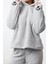 Kadın Moda Şık Kapüşonlu Boru Paça Uzun Kol ve Nakışlı Wellsoft Kışlık Örme Pijama Takımı 2