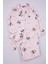 Kadın Moda Şık Büyük Beden Gömlek Yaka Dar Paça Uzun Kol Panda Desenli Örme Pijama Takımı 1