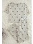 Kadın Moda Şık Bisiklet Yaka Boru Paça Kısa Kol Kalp Desenli Lastikli Fitilli Örme Pijama Takımı 1