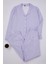 Kadın Moda Gömlek Yaka Boru Paça Uzun Kol %100 Pamuklu Çizgili Gömlek-Pantolon Örme Pijama Takımı 1