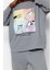 Kadın Moda Şık Bisiklet Yaka Boru Paça Uzun Kol Pamuklu Baskılı Örme Pijama Takımı 2