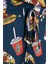 Kadın Moda Şık Bisiklet Yaka Boru Paça Uzun Kol Nakışlı Desenli Sweatshirt-Jogger Örme Pijama Takımı 4