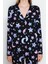 Tarz Rahat Uzun Kollu Boru Paça Pamuk Galaksi Desenli Gömlek-Pantolon Pijama Takımı 2