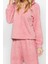 Tarz Rahat Uzun Kollu Boru Paça Wellsoft Kapüşon Kulak Detaylı Kışlık Örme Pijama Takımı 1