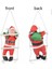 Yılbaşı Temalı 3’lü Noel Baba Merdiveni, Kırmızı Dekoratif ve Şık Tasarım 4