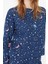 Tarz Rahat Uzun Kollu Lastikli Paça Pamuklu Galaksi Desenli Örme Pijama Takımı 5