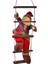 Yılbaşı Noel Baba Ahşap Merdiven, Kırmızı, Dekorasyon ve Süsleme İçin 40-78 Cm 4