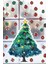 Yenı Yıl Yılbaşı Ağacı Sticker Cam Duvar Süsleme Çıkartma Seti 1