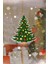 Çam Ağacı Yılbaşı Cam Stickerı, Çam Ağacı Yılbaşı Süslemesi ve Kar Tanesi Stickerları 45X45CM 2