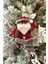 Peluş Noel Baba Yılbaşı Ağacı Asmalık 18 cm Süs Kırmızı Gri Kıyafetli Üst Kalite Ağaç Çam Süsü 1