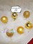 Yılbaşı Ağacı Süsü 4 cm Cici Gold Küre Top Süs Parlak Yılbaşı Süsleri Gold Küre Süs 5