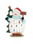 Yılbaşı Ahşap Dekor 26 cm Kardan Adam Snowman Beyaz 2
