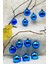 4 cm 12LI Mavi Cici Top (6 Parlak-6 Metalize) Yılbaşı Ağacı Süs 1