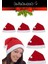 Özel Üretim Yıkanabilir Ucu Ponponlu Çocuk Yetişkin Yılbaşı Noel Baba %100 Polar Şapka 10 Adet 4