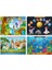 Notpa Çocuklar Için Eğitici ve Öğretici Ahşap 24 Parça Renkli Puzzle 4lü Set 12 2
