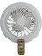 CT-1153 Poyraz Fanlı 42 Watt LED Ampul Lamba Beyaz Işık Vantilatör Aydınlatma E27 3 Renk Dim Edilebilir 3