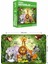 Sevimli Hayvanlar, Aslan Fil 40 Parça Mini Ahşap Puzzle 3