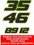 Kişiye Özel Rakam Sticker Araba Oto Motosiklet Karavan Sticker Etiket 00401 1