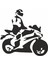 Motosiklet Silüet Sticker Araba Oto Motosiklet Sticker Etiket 00403 1