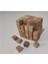 Doğal Ahşap Küp Blok, Montessori Eğitim Seti, 2x2x2 cm, 100-500 parça, Kahverengi, 3+ yaş 3