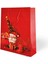 Yılbaşı Varak Baskılı Lüks Ipli Karton Çanta - Noel - 26X32X10 cm - 1 Adet - Ç038 2