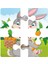Sevimli Tavşan 4 Parça Yapboz Ilk Puzzle, Kolay Puzzle 2