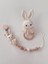 0 - 1 Yaş Amigurumi Diş Kaşıyıcı ve Emzik Zinciri Ahşap Ekru 1