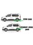 T5 ''KISA ŞASE'' Transporter 2003 2015 Yılları Arası Araca Özel Nevada Siyah Yan Basamak 2