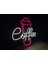 Neon LED Tabela Dekoratif Aydınlatma -Coffee, 50X45CM- 3