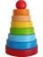 Renkli ahşap eğitici yuvarlak kule oyuncak, 8'li, 1+ yaş için eğlenceli ve öğretici 2