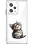 Xiaomi Redmi Note 12 Pro Plus Uyumlu Mutlu Kedi Desenli Silikon Kılıf 1