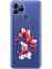 General Mobile Gm 21 Uyumlu Kırmızı Çiçek Desenli Silikon Kılıf 1