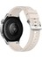 Huawei Watch Gt5 Pro 46MM ile Uyumlu Metal Tokalı Dikiş Detaylı Şık Dokuma Silikon Kordon 2