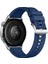 Huawei Watch Gt4 46MM ile Uyumlu Metal Tokalı Dikiş Detaylı Şık Dokuma Silikon Kordon 2