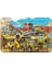 Iş Makinaları, Arabalar, Helikopter, Polis ve Araçlardan Oluşan Ahşap Puzzle Set 2