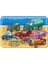 Iş Makinaları, Arabalar, Helikopter, Polis ve Araçlardan Oluşan Ahşap Puzzle Set 3