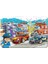 Iş Makinaları, Arabalar, Helikopter, Polis ve Araçlardan Oluşan Ahşap Puzzle Set 4