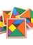 Ahşap Tangram Puzzle, Çocuklar için Eğlenceli ve Öğretici Oyun, 8'li, 0-3 Yaş 1