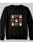 Retro Christmas Santa Sweatshirt Siyah 1